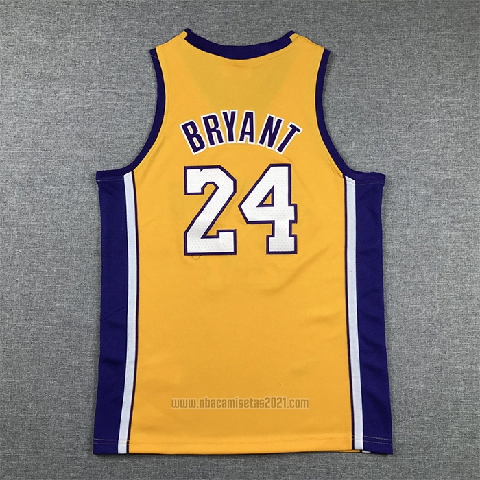 Camiseta Nino Los Angeles Lakers Kobe Bryant #24 Mitchell & Ness 2008-09 Amarillo